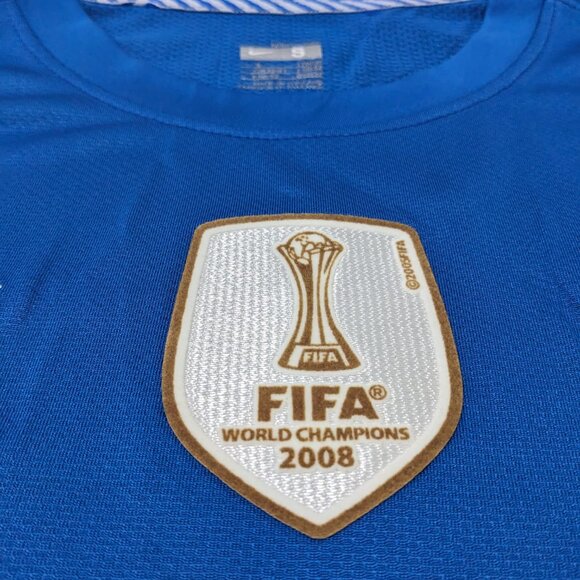 Ronaldo #7 Manchester United 2008/09 UCL Blue Away Nike Longsleeve Jersey - Picture 5 of 11